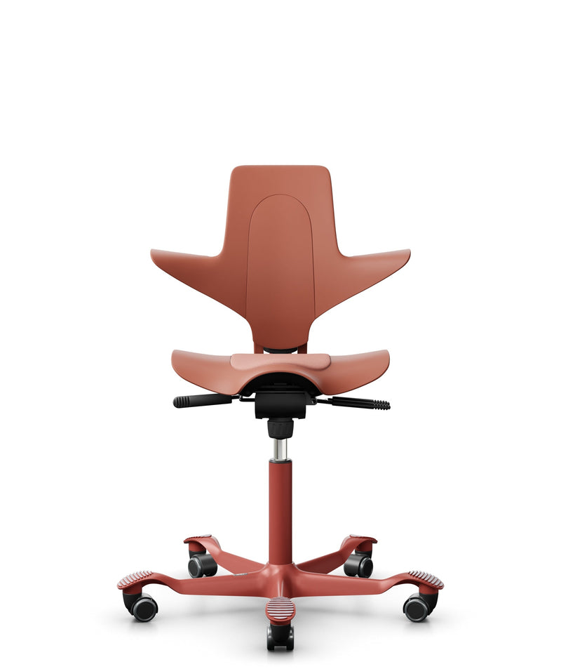 HAG Capisco Puls 8010 Rose Saddle Chair with Blush Rose Frame 1
