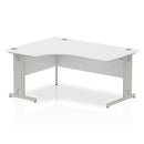 Impulse 1600mm Left Crescent Desk Cable Managed Leg