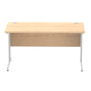 Impulse 1400mm Straight Desk Cable Managed Leg