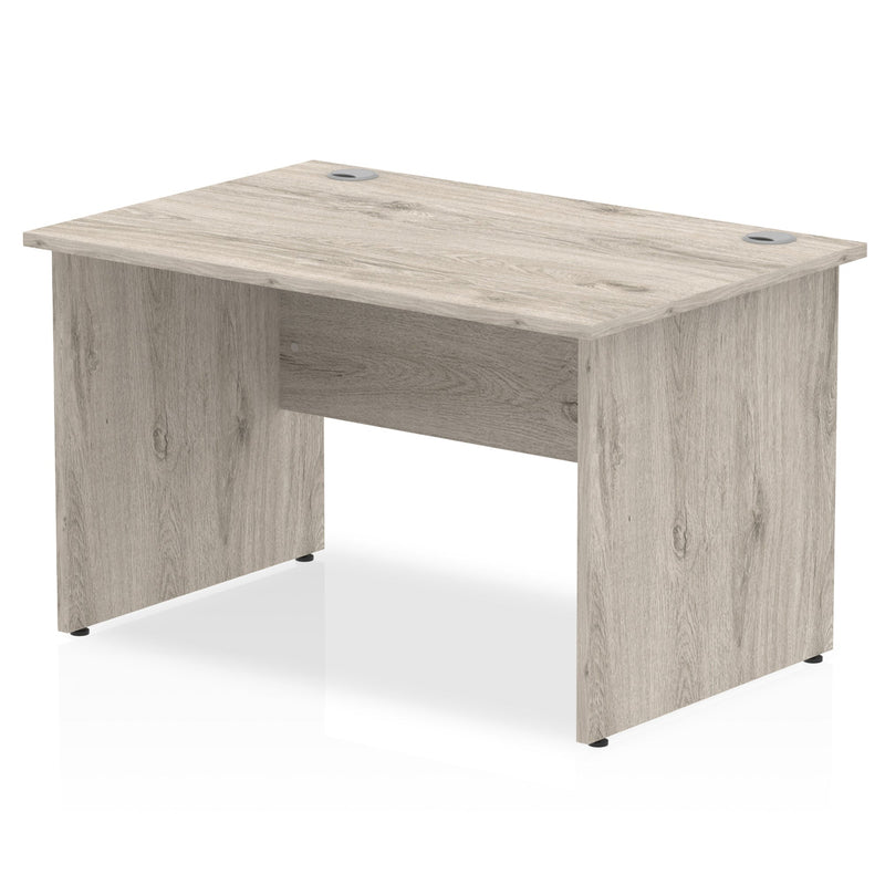 Dynamic Office Solutions 1200mm straight desk with beech top and leg, featuring a modern ergonomic design