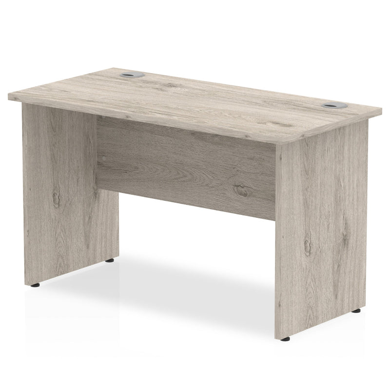 Beech desk panel end leg for Impulse 1200mm Slimline desk by Dynamic Office Solutions, featuring a modern, minimalist design
