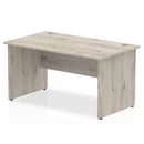 Beech desk with straight panel end legs by Dynamic Office Solutions, perfect for ergonomic home office setups.