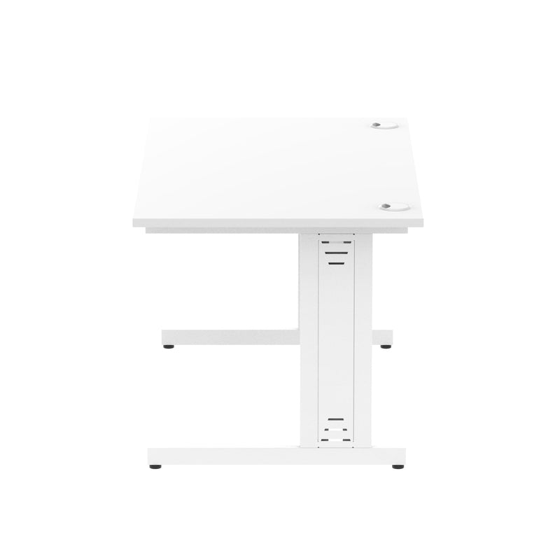 Impulse 1400mm Straight Desk Cable Managed Leg