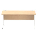 Impulse 1600mm Straight Desk Cable Managed Leg