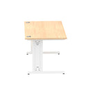 Impulse 1600mm Straight Desk Cable Managed Leg