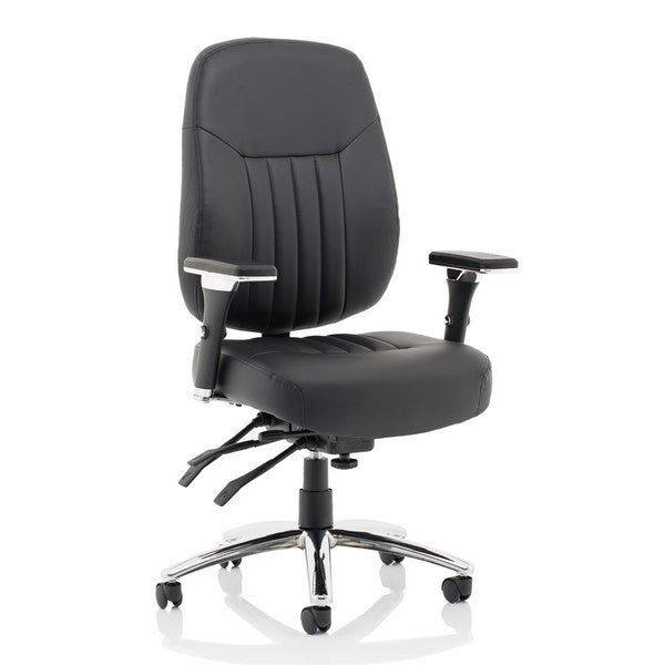 Ashill Deluxe 24 Hour Heavy Duty Office Chair 23.5 Stone