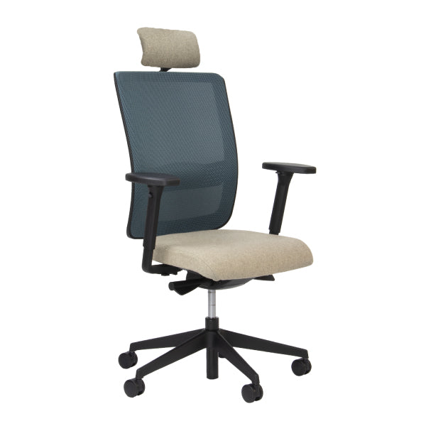Facile Mesh Office Chair With Adjustable Headrest