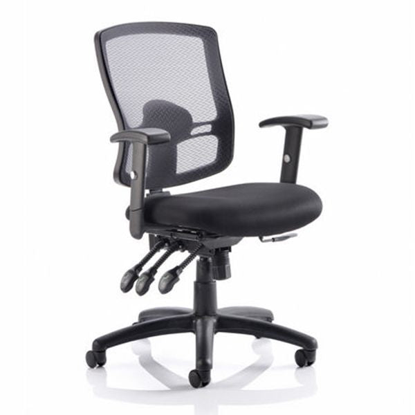 Keswick 3 Mesh Heavy Duty Office Chair 23.5 Stone