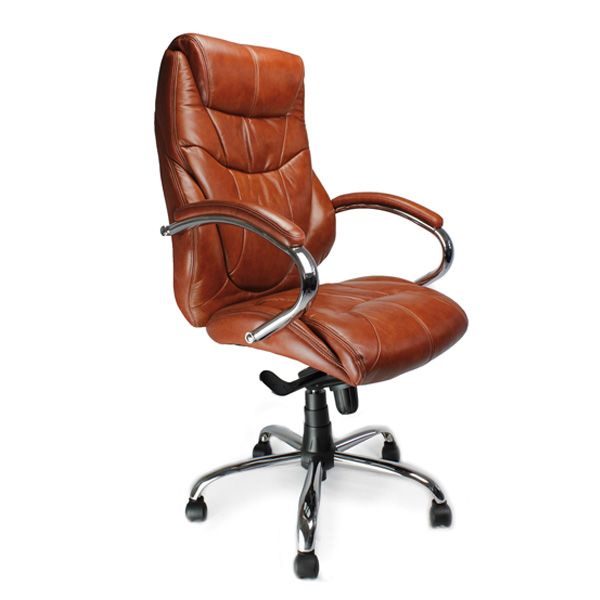 Ormsby High Back Executive Leather Office Chair 25 Stone