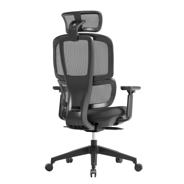 Shelby Black Mesh Back Operator Chair With Headrest