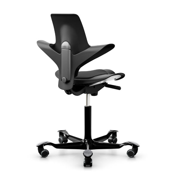 HAG Capisco Puls 8010 Black Saddle Chair Back View