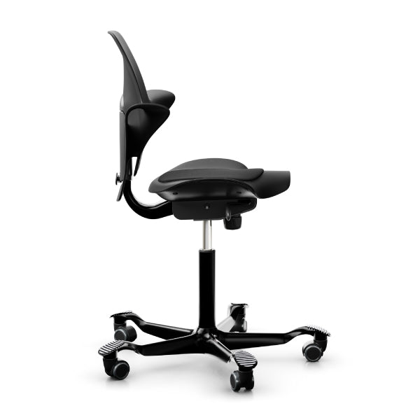 HAG Capisco Puls 8010 Black Saddle Chair Side View