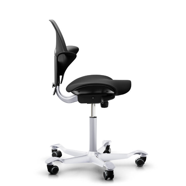 HAG Capisco Puls 8020 Black Saddle Chair Side View