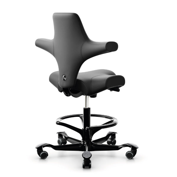 HAG Capisco 8106 Chair In Black Vinyl