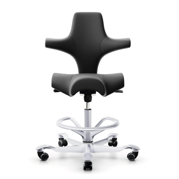 HAG Capisco 8106 Chair In Black Vinyl