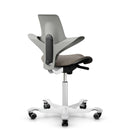 HAG Capisco Puls 8020 Clay Saddle Chair - White Base