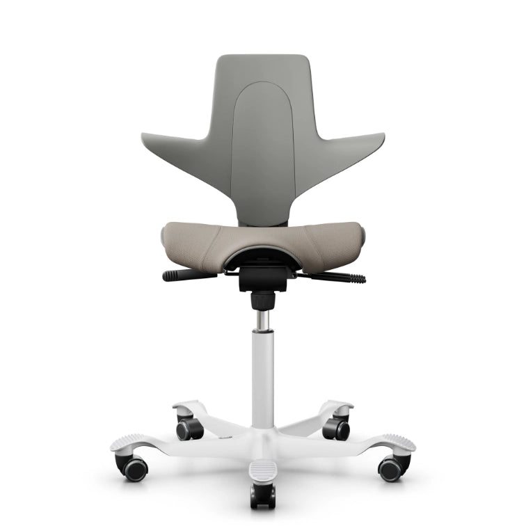 HAG Capisco Puls 8020 Clay Saddle Chair - White Base