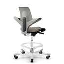 HAG Capisco Puls 8020 Clay Saddle Chair - White Base