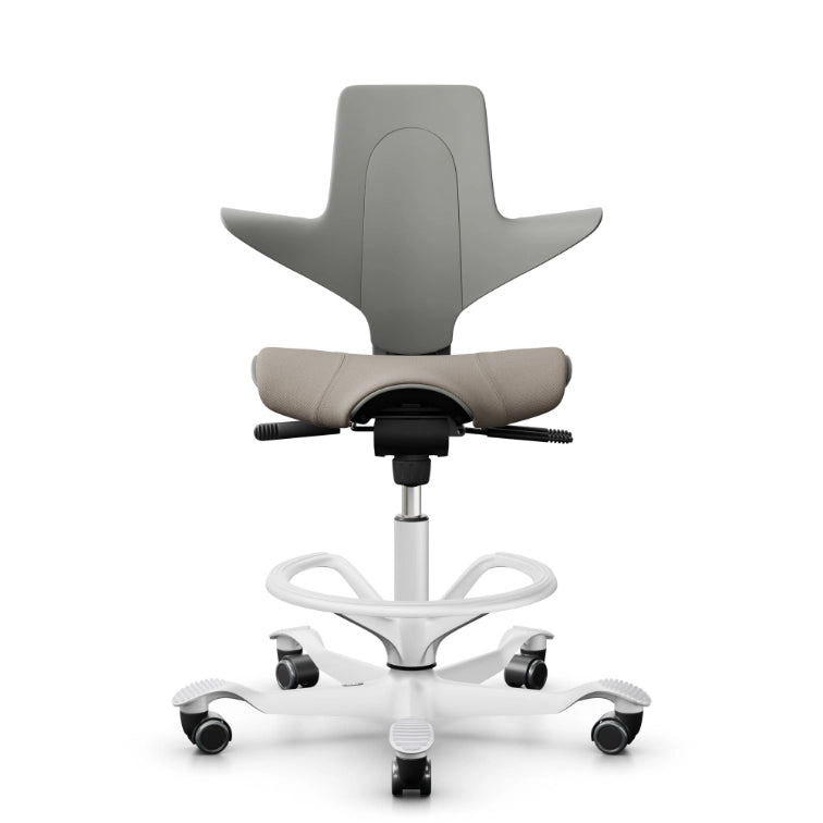 HAG Capisco Puls 8020 Clay Saddle Chair - White Base