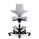 HAG Capisco Puls 8020 Light Grey Saddle Chair - Black Base