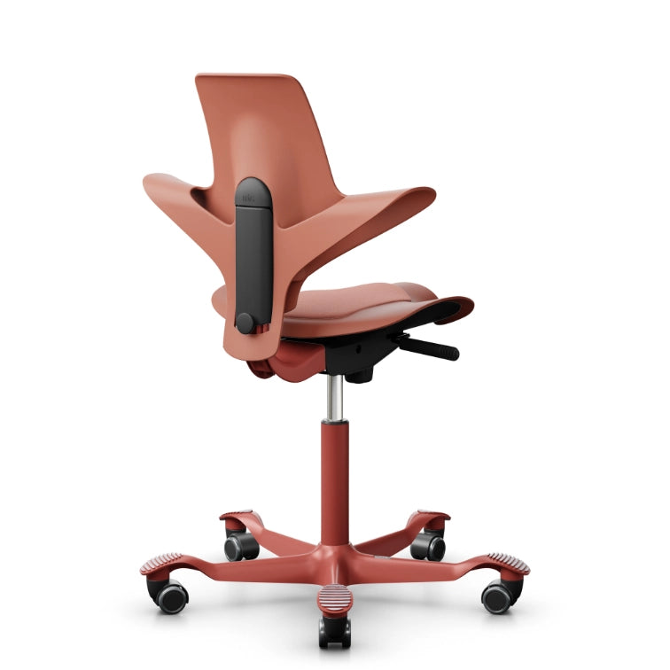 HAG Capisco Puls 8010 Rosehip Saddle Chair - Blush Rose Base