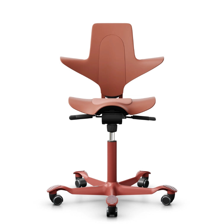 HAG Capisco Puls 8010 Rosehip Saddle Chair - Blush Rose Base