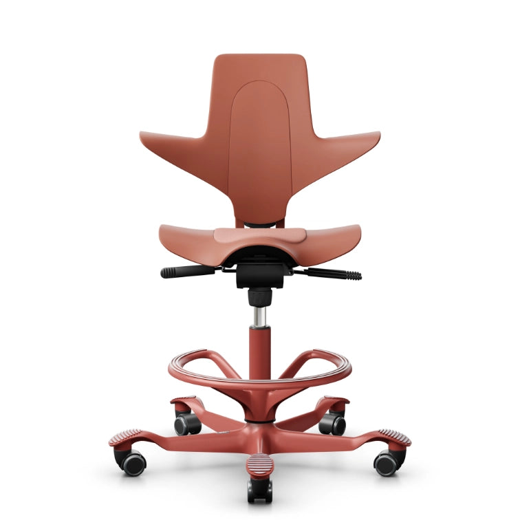 HAG Capisco Puls 8010 Rosehip Saddle Chair - Blush Rose Base