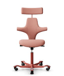 HAG Capisco 8127 Ergonomic Office Chair - Blush Rose Base