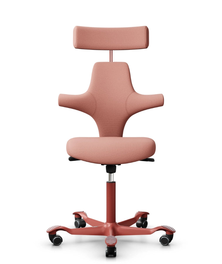 HAG Capisco 8127 Ergonomic Office Chair - Blush Rose Base