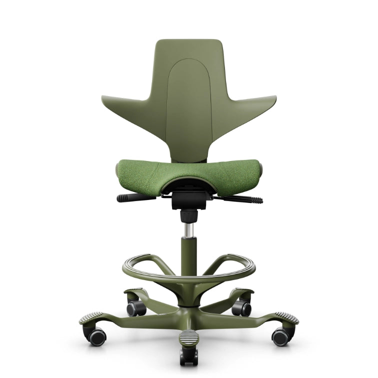 HAG Capisco Puls 8020 Moss Saddle Chair - Moss Base