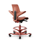 HAG Capisco Puls 8020 Rosehip Saddle Chair - Blush Rose Base