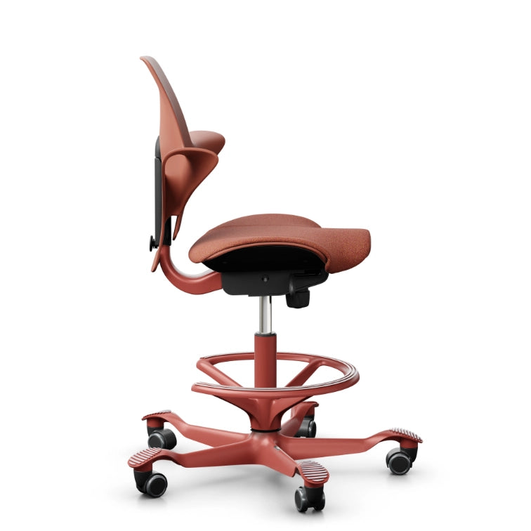HAG Capisco Puls 8020 Rosehip Saddle Chair - Blush Rose Base