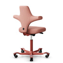 HAG Capisco 8126 Ergonomic Office Chair - Blush Rose Base