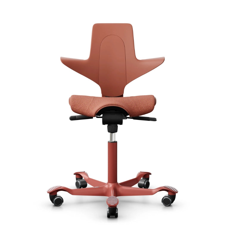 HAG Capisco Puls 8020 Rosehip Saddle Chair - Blush Rose Base