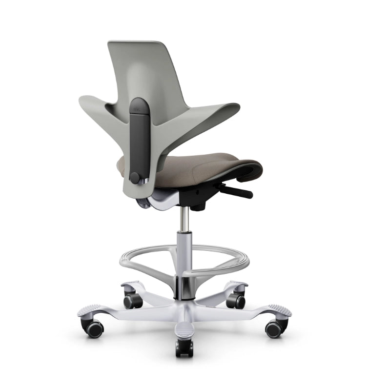 HAG Capisco Puls 8020 Clay Saddle Chair - Silver Base