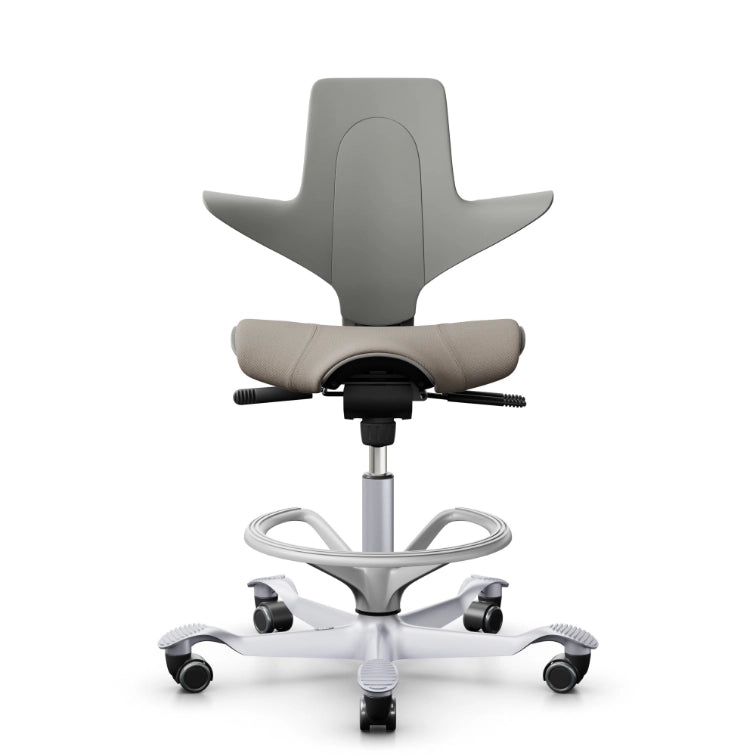 HAG Capisco Puls 8020 Clay Saddle Chair - Silver Base