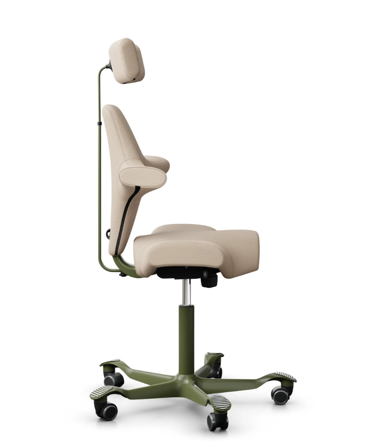 HAG Capisco 8107 Saddle Office Chair - Moss Base