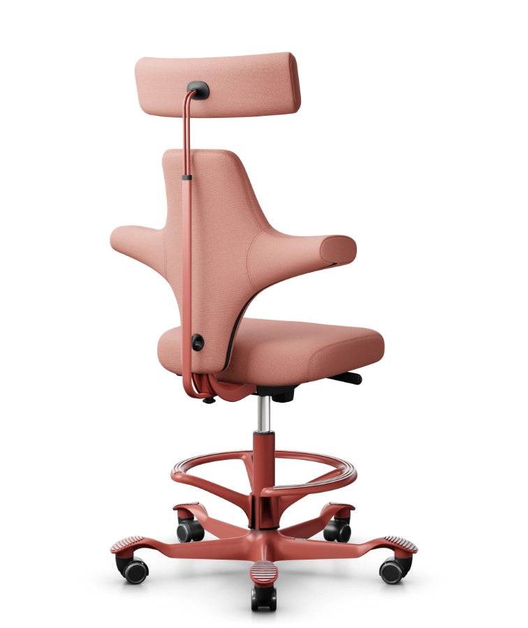 HAG Capisco 8127 Ergonomic Office Chair - Blush Rose Base