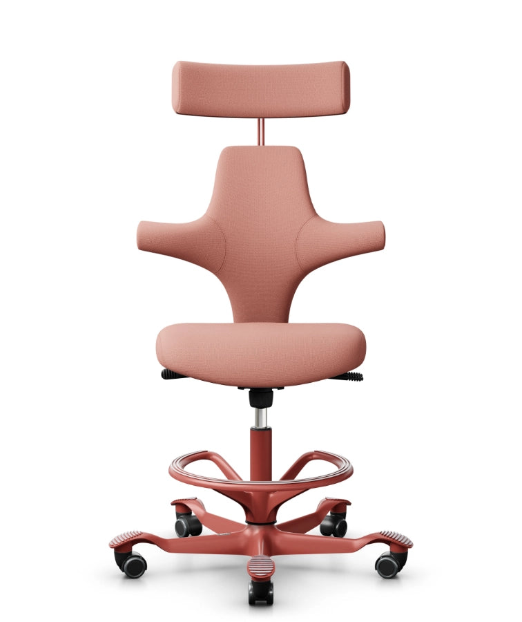 HAG Capisco 8127 Ergonomic Office Chair - Blush Rose Base
