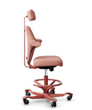 HAG Capisco 8127 Ergonomic Office Chair - Blush Rose Base