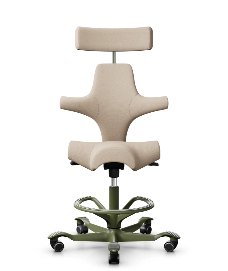 HAG Capisco 8107 Saddle Office Chair - Moss Base