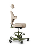 HAG Capisco 8107 Saddle Office Chair - Moss Base
