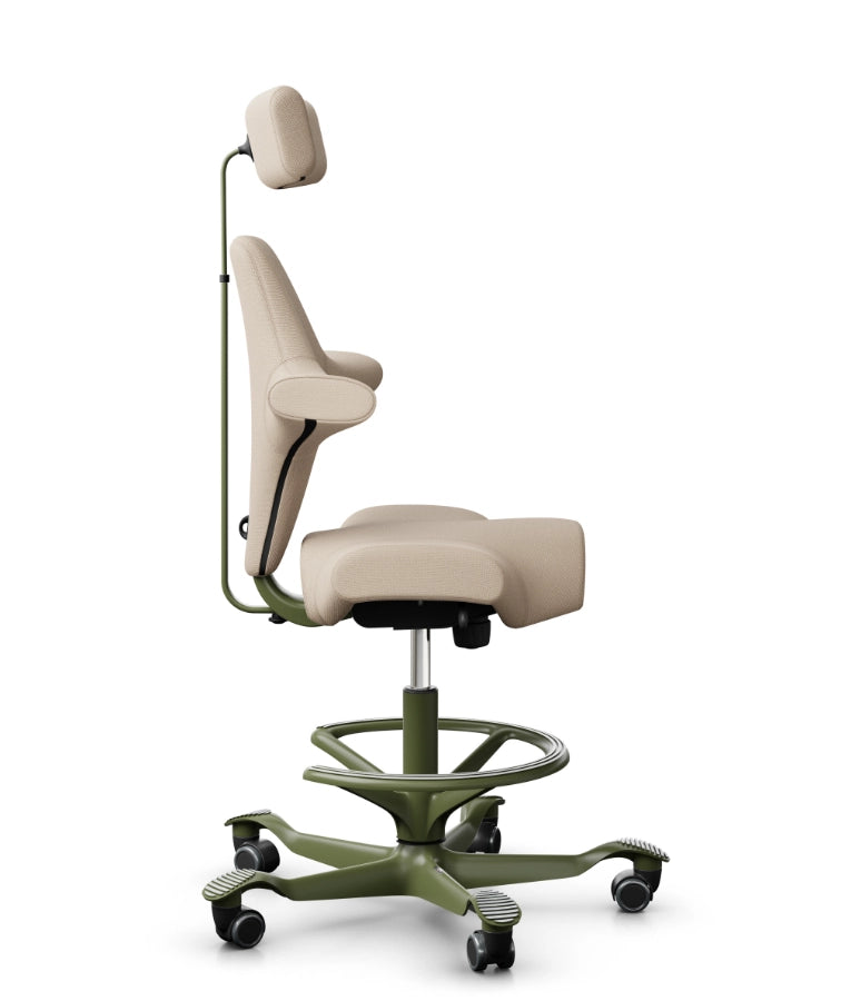 HAG Capisco 8107 Saddle Office Chair - Moss Base