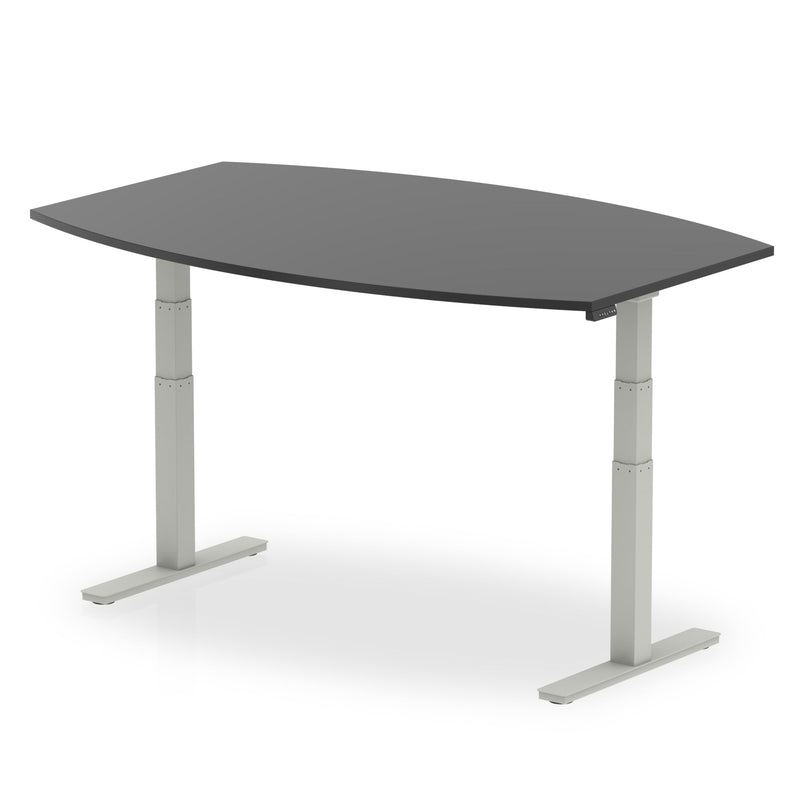 High Gloss Writable Boardroom Table Height Adjustable