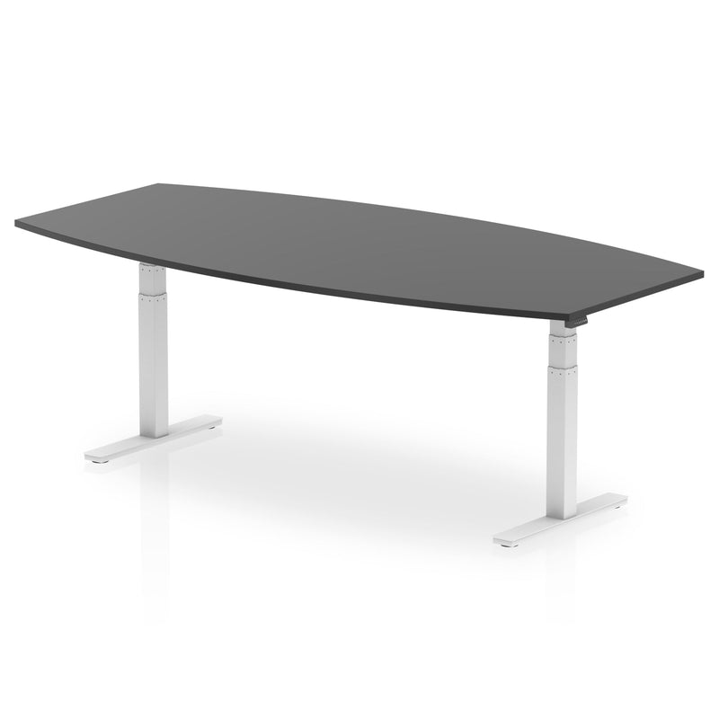 High Gloss Writable Boardroom Table Height Adjustable