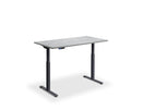 Rusa Dual Motor Standing Desk - Textured Concrete & Bronze Top