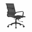 Black bonded leather executive chair with high back, heavy-duty design by Dynamic Office Solutions, 154kg capacity