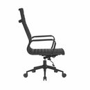Aura Black Bonded Leather Executive Chair - Heavy Duty 154kg