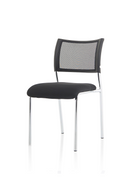 Brunswick Mesh Stacking Visitor Chair - Medium Back with Armrests