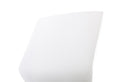 Florence White Frame High Stool Chair - Fabric Seat & Lumbar Support